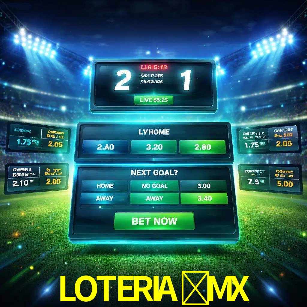 Vista de apuestas en vivo LOTERIA-MX durante un partido en curso